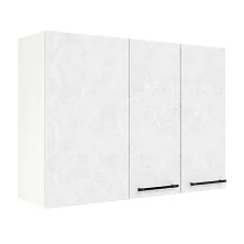 Шкаф верхний угловой ШВУП 1000 Нувель (бетон белый) 