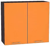 Шкаф верхний с 2-мя дверцами Валерия-М 720х800 Оранжевый глянец/Венге