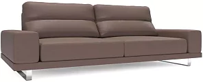 Прямой кожаный диван Рипозо (Лофт) Без механизма 