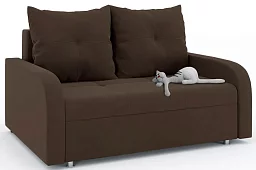 Диван Мини Люкс Еврокнижка Коричневый