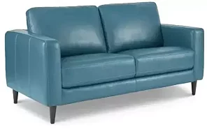 Прямой кожаный диван Жаклин Юнит (Сканди) Без механизма 