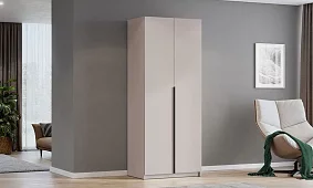 Шкаф двухдверный Берген ПРО ШК-800 (кашемир) Бежевый