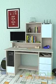 Компьютерный стол Мебелеф-33 Бежевый