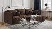 Угловой диван Гамлинг, Коричневый