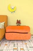 Комод Мебелеф-22 Оранжевый 