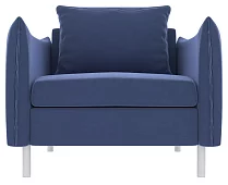 Кресло Венто Без механизма Синий 