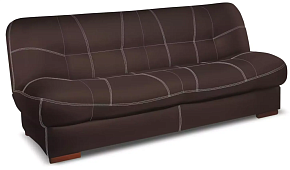 Кожаный диван Релакс (Блюз) Книжка Коричневый