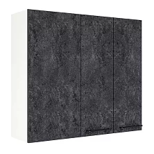 Шкаф верхний угловой (премьер) ШВУП 1000Н Нувель (бетон черный) 
