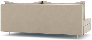 Прямой диван Смайл без локтей Еврокнижка Бежевый 