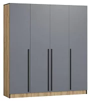 Шкаф Бастион 1.6 м (графит/дуб крафт золотой)