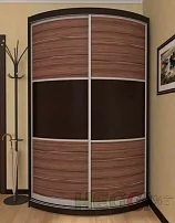 Радиусный шкаф-купе Мебелеф-3