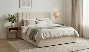 Кровать Мия дизайн 2 160x200 (с основанием) Кровати без механизма Бежевый